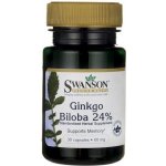 Swanson Ginkgo Biloba 24% výtažek 60 mg 30 kapslí – Hledejceny.cz