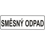 Směsný odpad - text bez symbolu samolepící vinylová fólie 300 x 100 mm – HobbyKompas.cz
