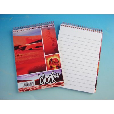Papírny Brno Blok poznámkový A6 linka hor. spirála 50 listů – Zboží Živě