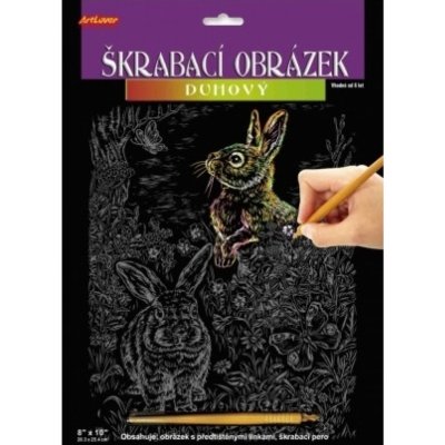 SMT Creatoys Škrabací obrázek duhový A4 23x32cm 3 druhy – Zboží Dáma