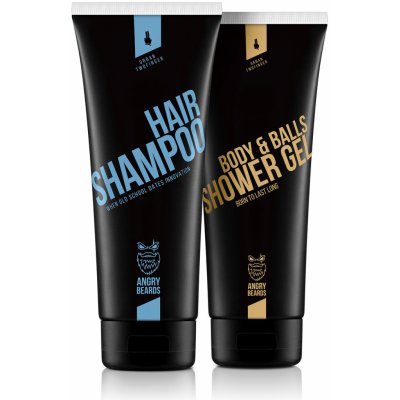 Angry Beards shower set Urban Twofinger dárková sada gel 230 ml + šampon 230 ml – Zboží Dáma