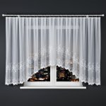 Dekorační oblouková krátká záclona na žabky BAKARO 160 bílá 420x160 cm MyBestHome – Hledejceny.cz