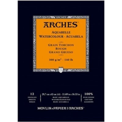 Arches Aquarelle 100% BA A3 300g 12listů rough grain – Zbozi.Blesk.cz