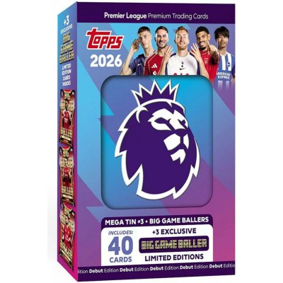 Topps Premier League Match Attax 2026 Mega tin – Hledejceny.cz
