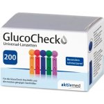 GlucoCheck Universal sterilní lancety pro odběr krve 200 ks – Hledejceny.cz