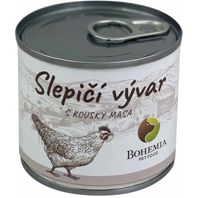 Bohemia Pet Food Vývar Slepičí s kousky masa 140 ml – Zbozi.Blesk.cz