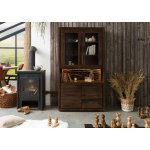 Bighome Bark akácie 98x40x180 tmavě hnědá lakovaná – Hledejceny.cz