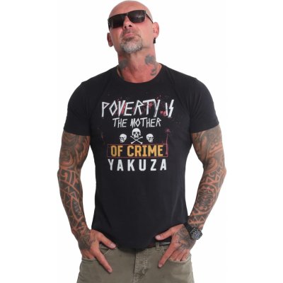 Yakuza Poverty pánské tričko TSB22015BLK Černé