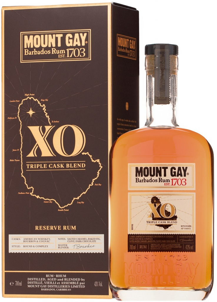 Mount Gay XO 43% 0,7 l (karton)