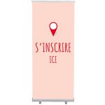 Jansen Display Set Roll-baneru Budget s vytištěným motivem, Přihlášení, červený, francouzština, 870 x 2080 mm – Hledejceny.cz