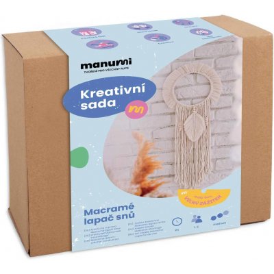 Manumi kreativní sada na výrobu macramé lapače snů 1 ks – Hledejceny.cz