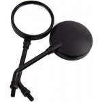 KOMUNJ 2ks Univerzální černé kulaté plastové zpětné zrcátko, motocyklové zrcátko, univerzální retro – Hledejceny.cz