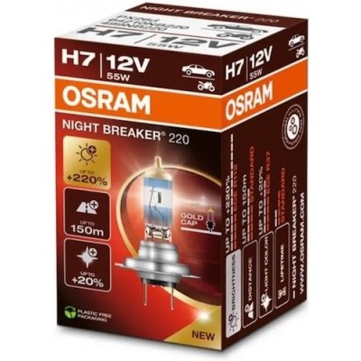 Osram Night Breaker Laser H7 +220% 64210NB220 12V 55W 1kus – Hledejceny.cz