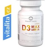 Pharma Activ Czech Vitamin D3 MAX 4000 I.U. 100 tablet – Hledejceny.cz