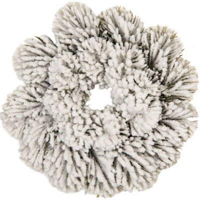Clayre & Eef Vánoční dekorace zasněžený věneček - Ø 26*6 cm - Clayre & Eef – Hledejceny.cz
