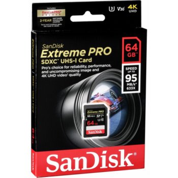 SanDisk Extreme Pro SDXC 64 GB UHS-I U3 V30 SDSDXXG-064G-GN4IN