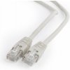 síťový kabel Gembird PP6U-1M Patch, RJ45, cat. 6, UTP, 1m, šedý