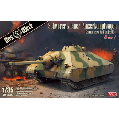 Panzerkampf Das Werk Schwerer kleiner wagen German Heavy Tank Project 1944 2 in 1 35019 1:35 – Zbozi.Blesk.cz
