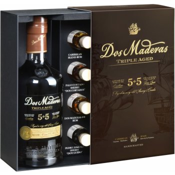 Dos Maderas PX Triple Aged 5y + 5y Rum 0,7 l + 4 x 0,22 l (Degustační Sada)