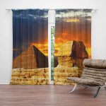 Závěsy Pyramidy: 2 ks - 140x250 cm - Sablio – Hledejceny.cz