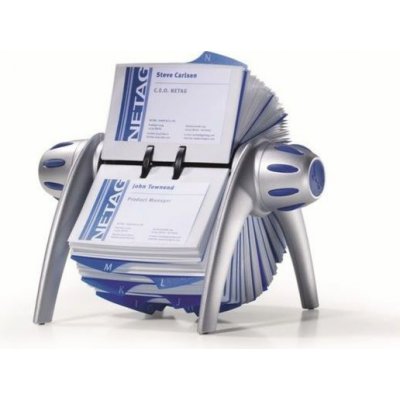 Durable Rotační vizitkář Visifix stříbrný – Zboží Živě