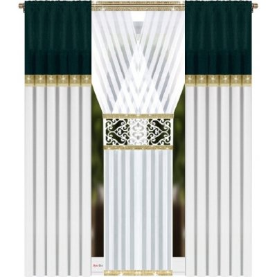 Fliying Komplet Dezzi zelená/bílá 310x250 cm – Hledejceny.cz