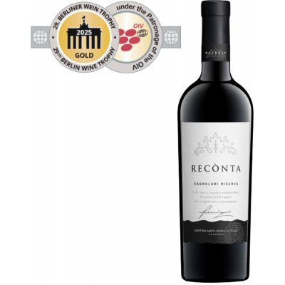 Cantina Santa Maria La Palma RECÒNTA Cagnulari Alghero DOC Riserva Linea Prestige suché červené 2019 14,5% 0,75 l (holá láhev) – Hledejceny.cz
