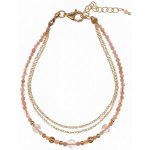 Alisia Trojitý pozlacený náramek s růžovým opálem AL3054.01.046 – Hledejceny.cz