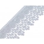 Vzdušná krajka s třásněmi šíře 80 mm Varianta: 6 šedá holubí, Balení: 1 m – Zboží Mobilmania