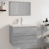 Koupelnový nábytek Nábytek XL Koupelnová sestava šedá sonoma kompozitní dřevo
