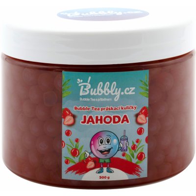 Bubbly.cz Domácí Bubble Tea Práskací kuličky jahoda 0,5 kg – Zboží Dáma