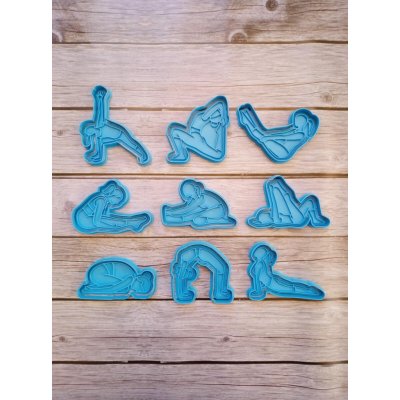 Sada vykrajovátek - Yoga Velikost: 10-12 cm – Hledejceny.cz