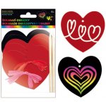 Anděl Škrabací srdíčka 6 ks 11 cm 2 rydla 6 mašliček – Zbozi.Blesk.cz