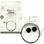 Knitpro Thin & Flex otočná černá lanka na jehlice 94 cm – Zboží Dáma