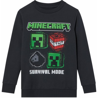 Minecraft chlapecká mikina antracitová – Zboží Mobilmania