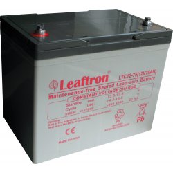 Leaftron 12V 75Ah LTC12-75