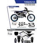 UFO kompletní sada plastů YAKIT324001 PLUS sada samolepek (dýhy) YAMAHA YZ 125/250 22 v sadě přední tabulka (YA04860) a kryty tlumičů (YA04814) STOKES barva černá - | Zboží Auto