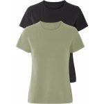 esmara Dámské triko, 2 kusy černá/zelená – Sleviste.cz