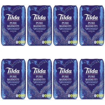 Tilda Basmati rýže 8 x 1 kg – Zboží Dáma