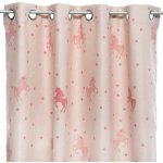 Atmosphera for kids Dětský závěs UNICORN, 140 x 250, růzový růžová – Hledejceny.cz