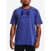 Pánské sportovní tričko Under Armour Men's UA Wash Tonal Sportstyle Short Sleeve Sonar Blue Medium Heather/Sonar Blue