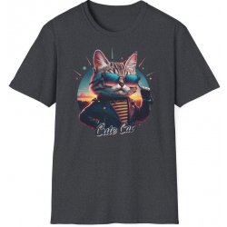 Tričko s potiskem Cute Cat Unisex Softstyle Sport Grey