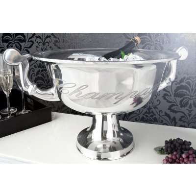 Bighome Chladič na šampaňské CHAMPAGNE stříbrná 65 cm – Zboží Mobilmania