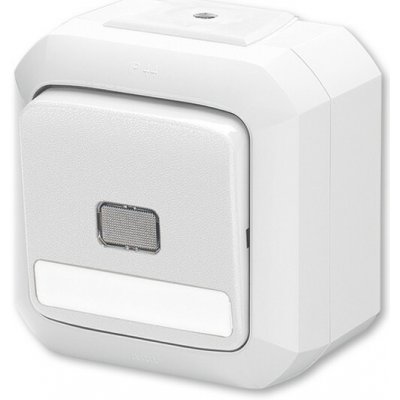ABB 3558N-C91512 B Ovládač zapín. s čirým průz s pop. pol. se sv. N ř. 1/0S 1/0So IP54 bílá – Hledejceny.cz