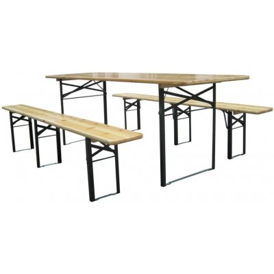 Garden Line Zahradní sestava LOKO borovice/černá – Sleviste.cz