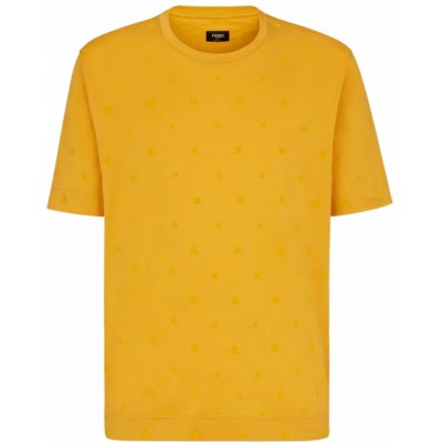 Fendi Karligraphy Flock tričko Žlutá