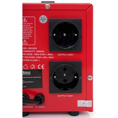 KRAFT&DELE KRAFT&DELE Stabilizátor napětí AVR 2000 VA 230 V KD1933 – Sleviste.cz