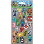 Samolepky Minecraft šedivé 25 ks ve fólii – Sleviste.cz