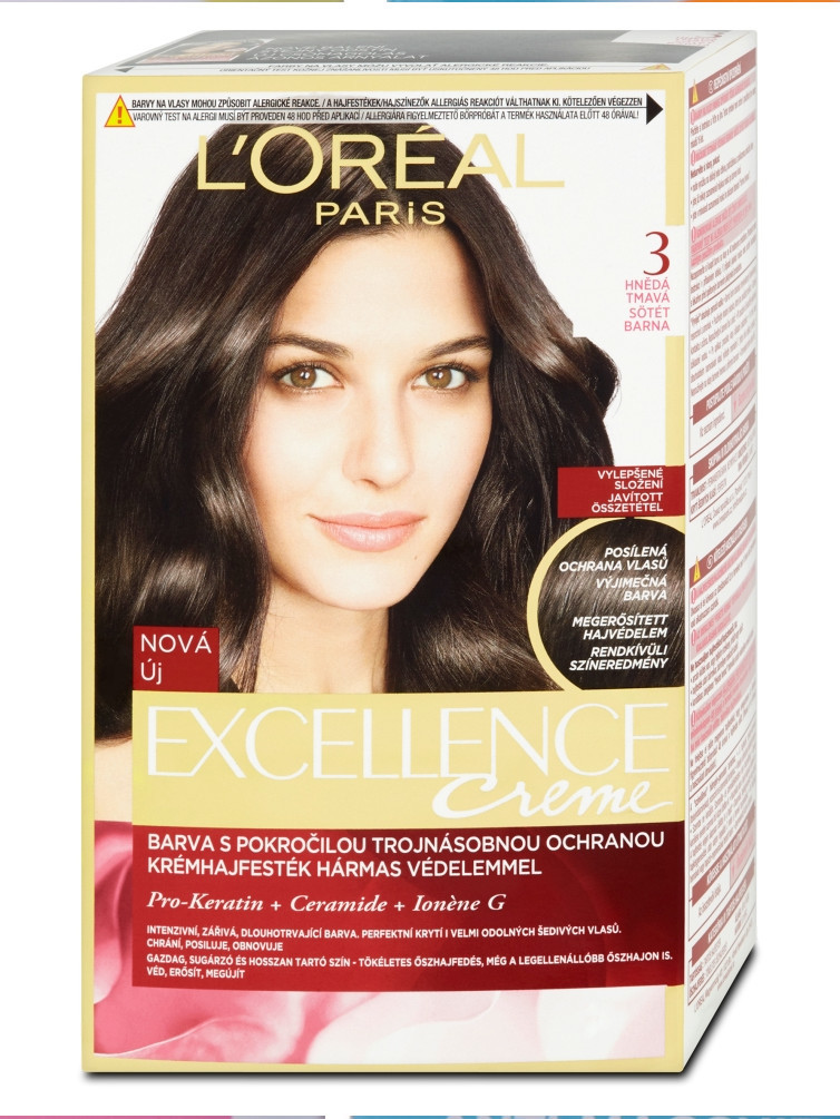 L\'Oréal Excellence Creme Triple Protection 300 Dark Brown 48 ml