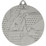 Designová kovová medaile Volejbal Stříbro 5 cm – Zboží Dáma